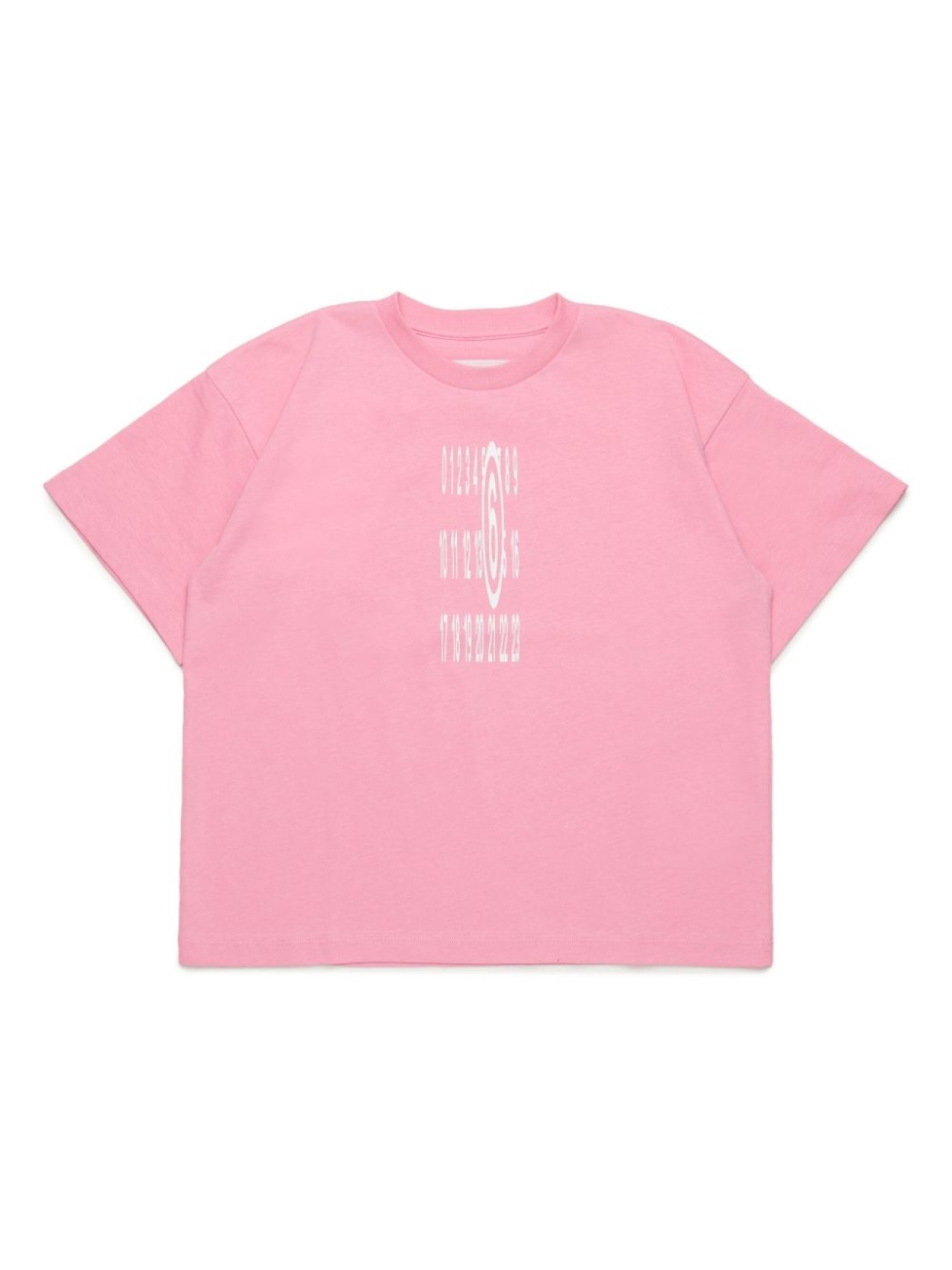 

MM6 Maison Margiela Kids футболка Numbers, розовый