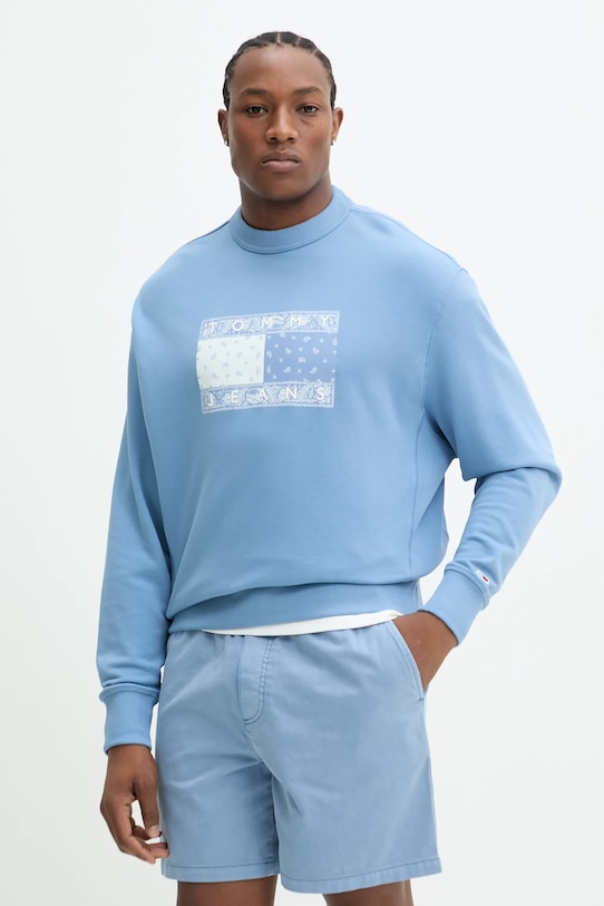 

Хлопковая толстовка Tommy Jeans, синий