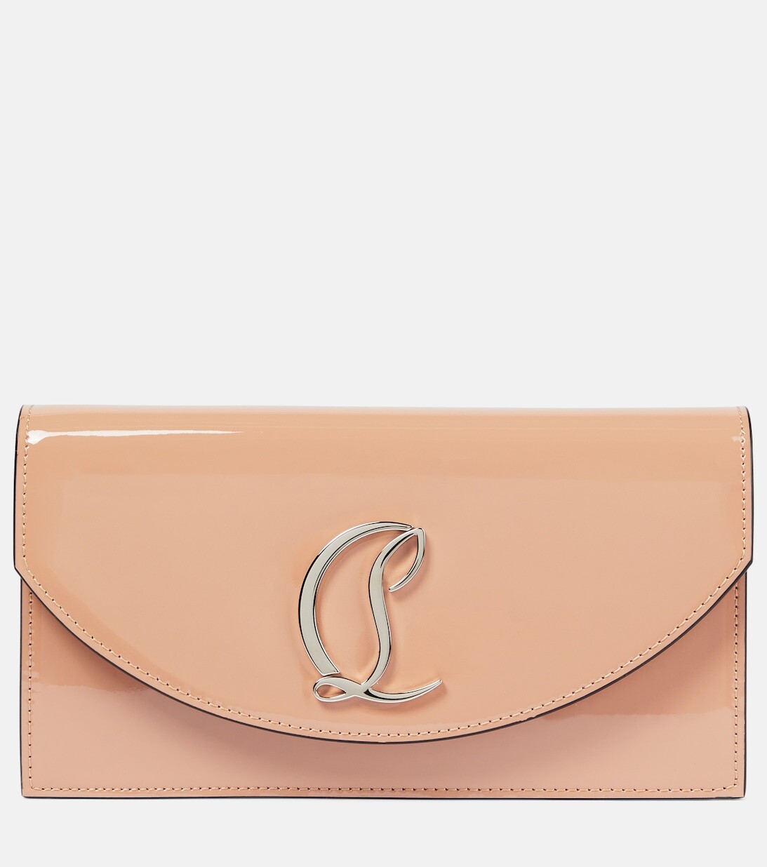 

Клатч Loubi54 из лакированной кожи Christian Louboutin, бежевый