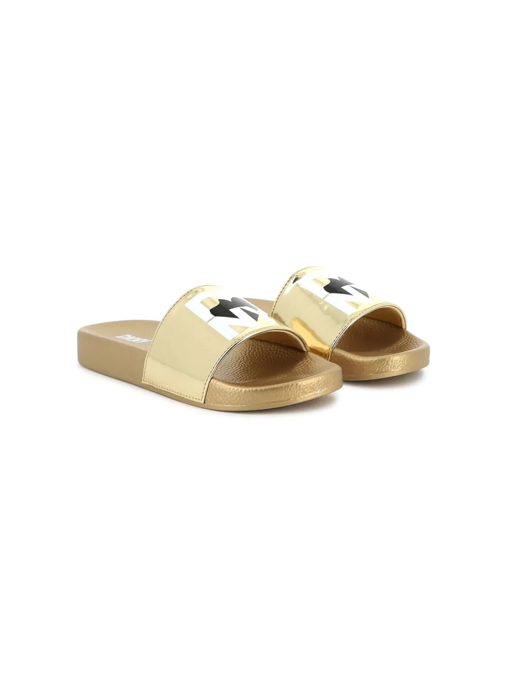 

Сандалии с логотипом Dkny Kids, золотой