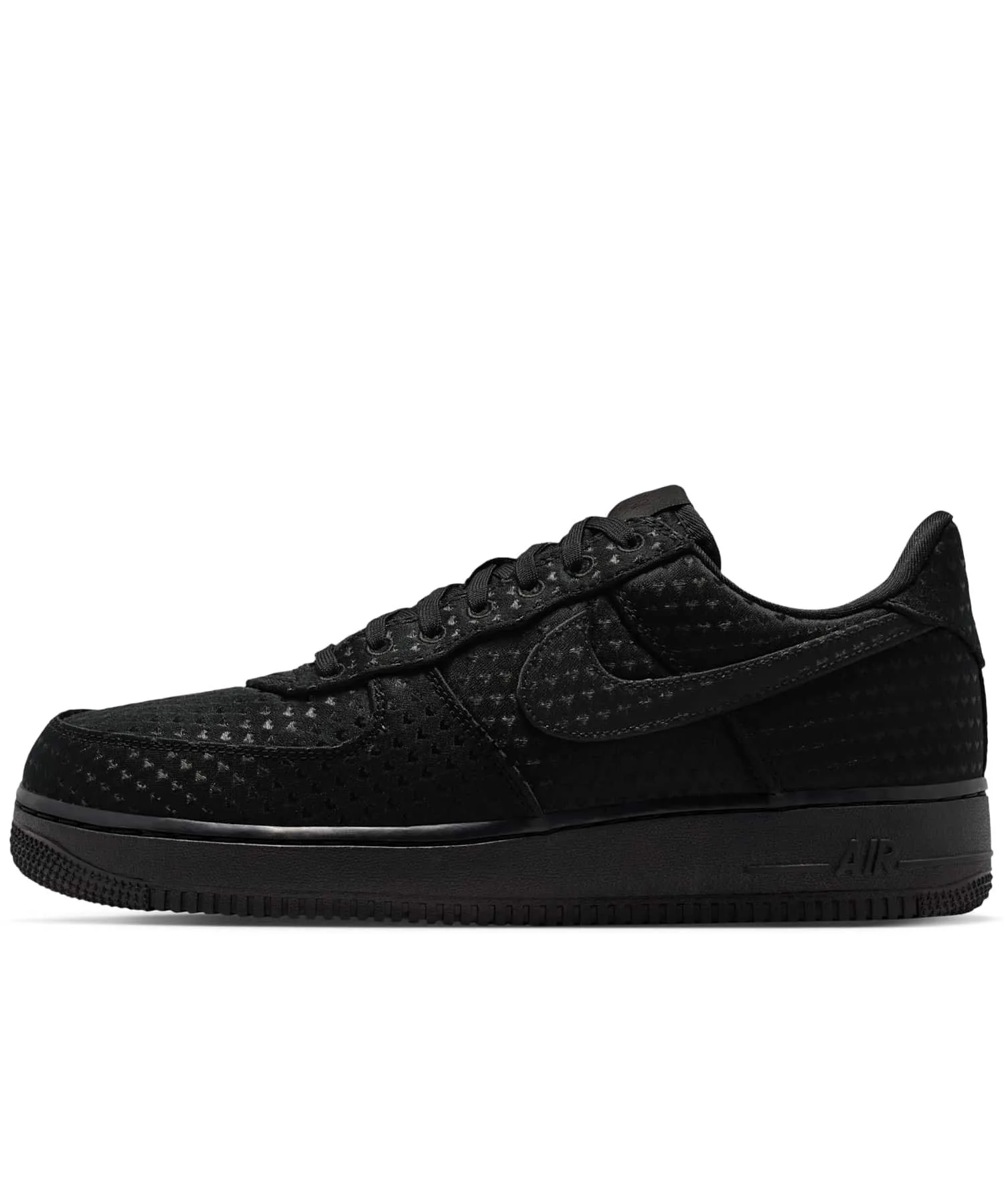 Мужские кроссовки Air Force 1 Retro Nike с сердечками чёрные