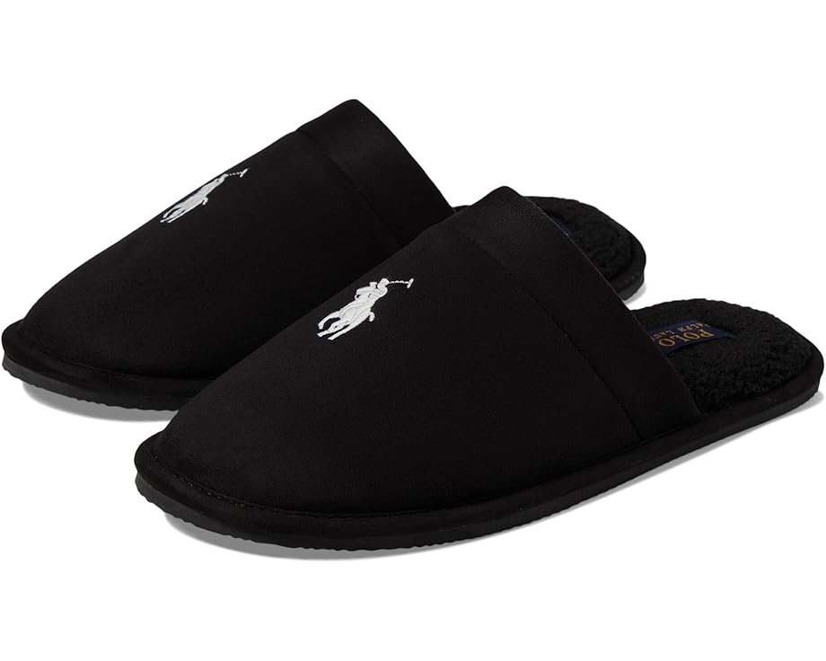 

Тапочки Polo Ralph Lauren Klarence Scuff Slipper, цвет Black/Cream