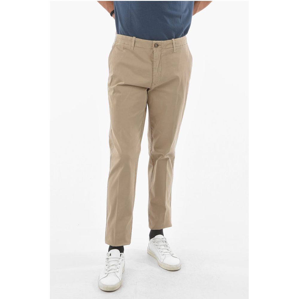 

Однотонные брюки-чинос из эластичного хлопка ID Corneliani, Beige