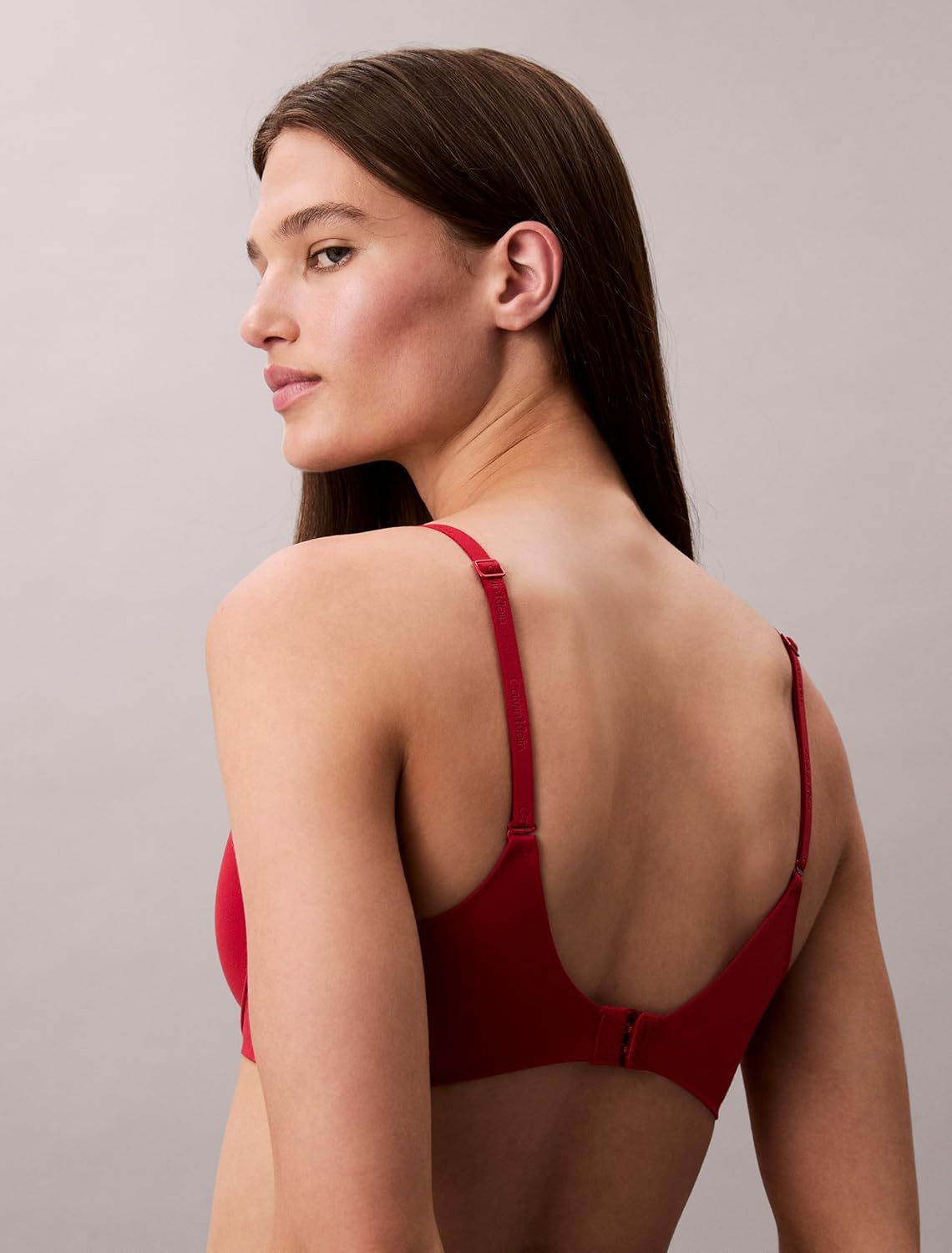 Бюстгальтер Calvin Klein Women's Perfectly Fit Memory Touch, красный — фото 4