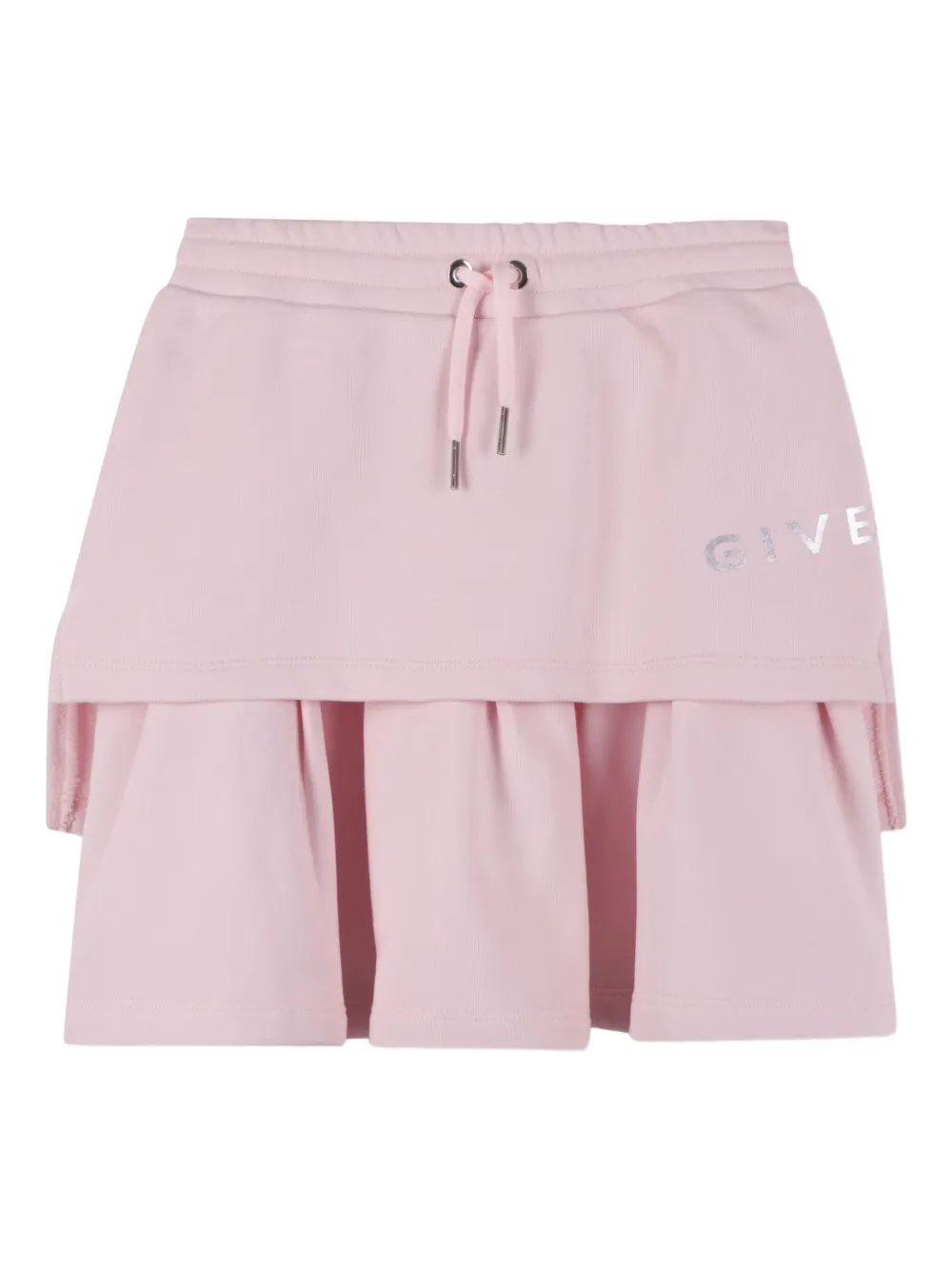 

Многослойная юбка со складками Givenchy Kids, розовый