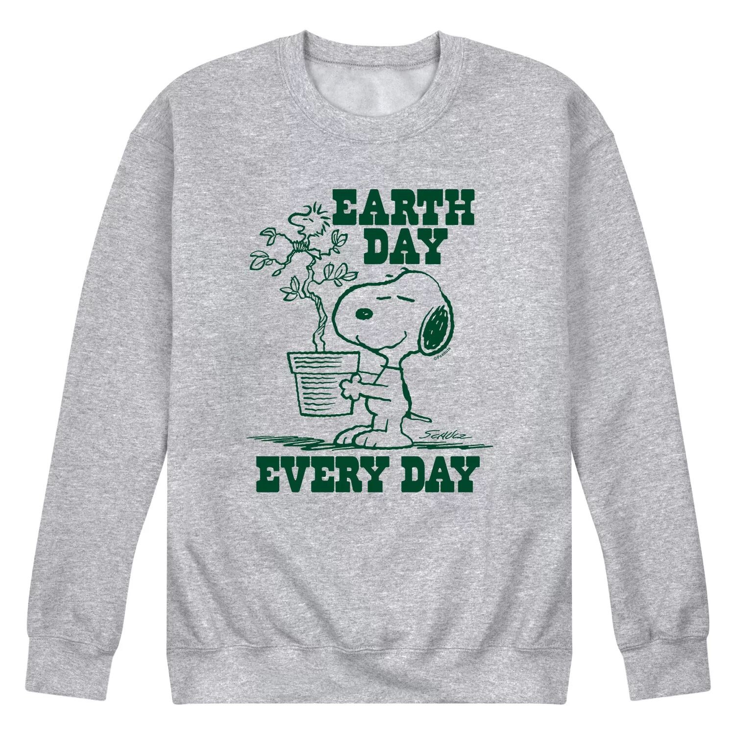 

Мужской свитшот на каждый день Peanuts Earth Day Licensed Character