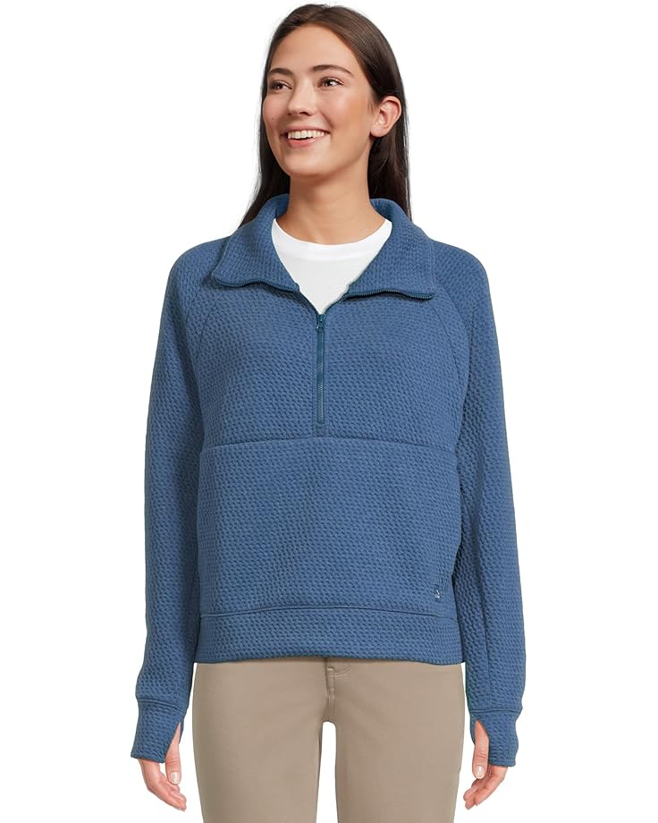 

Пуловер L.L.Bean Ridgeknit Half Zipper Pullover, цвет Dark Marine Blue