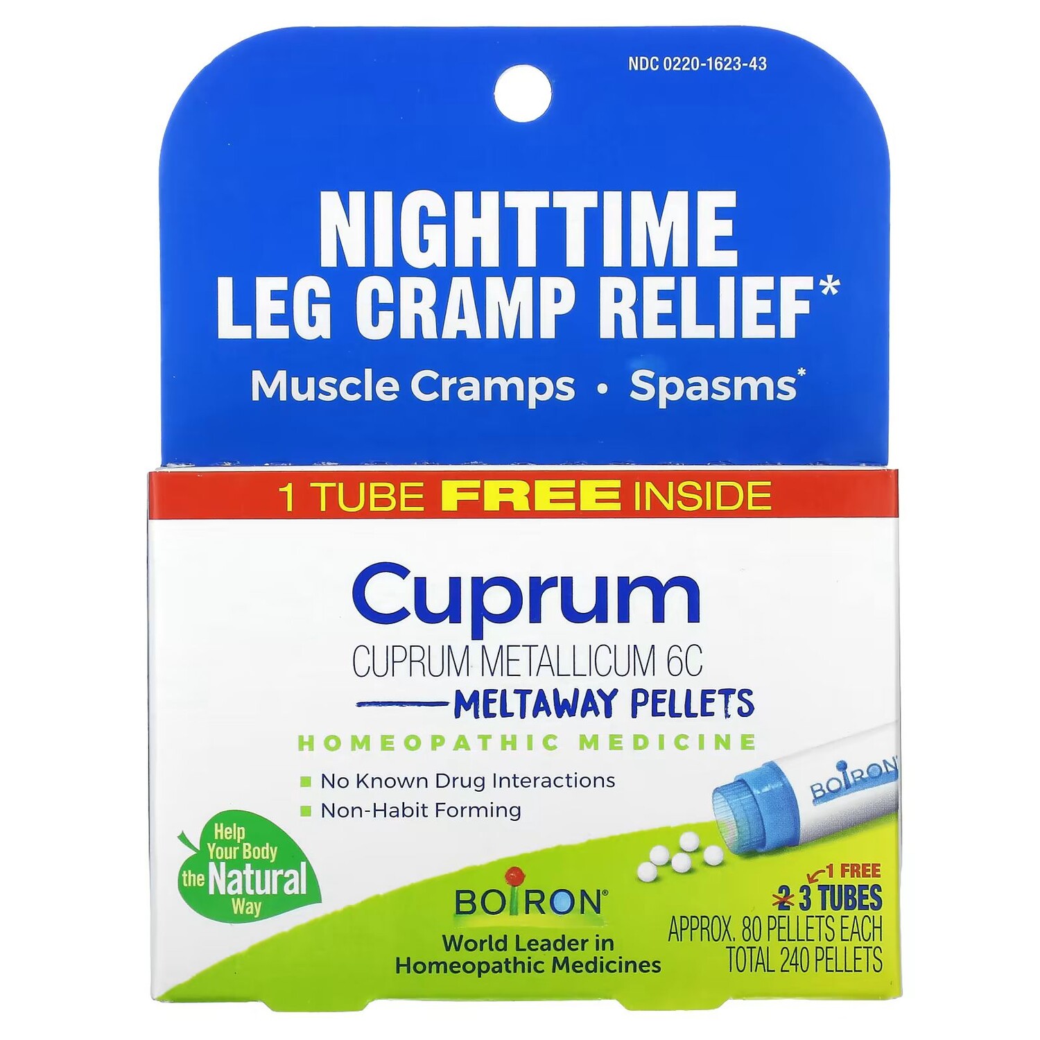 

Cuprum, Гранулы Meltaway, 3 тюбика, прибл. 80 гранул каждый Boiron