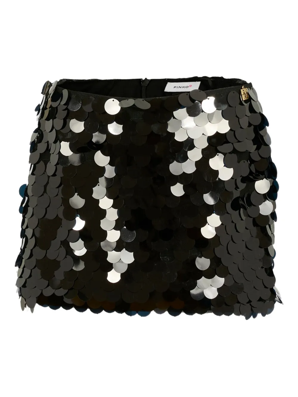 

Юбка с пайетками Pinko Kids, черный