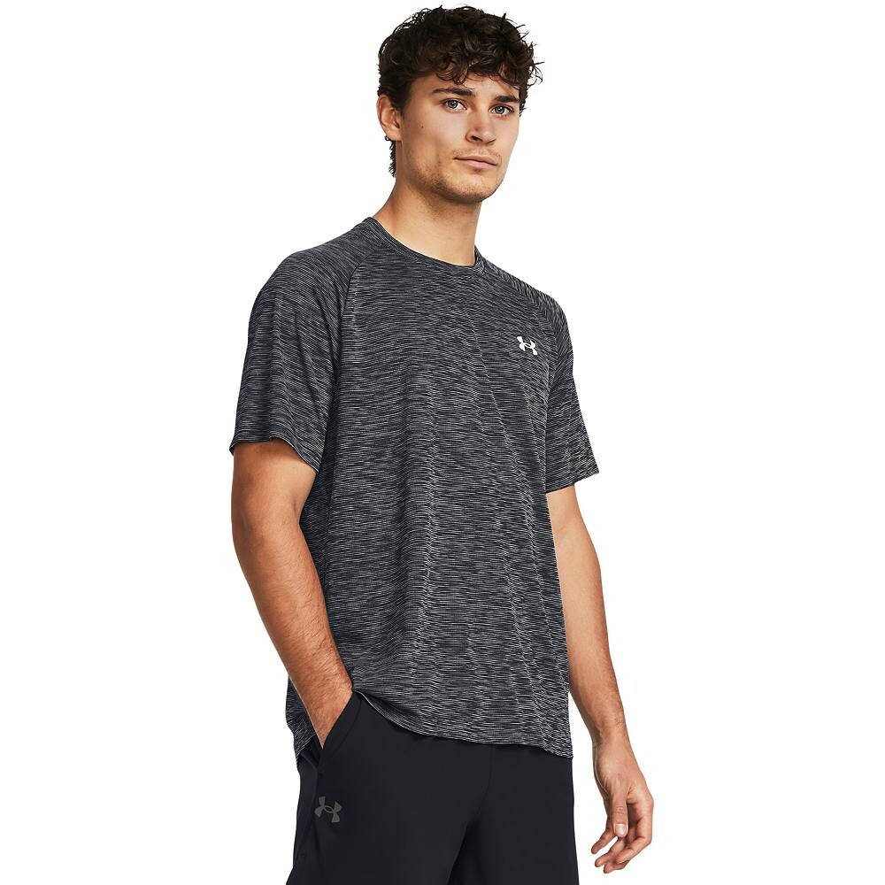 

Мужская текстурированная футболка с короткими рукавами Under Armour Tech, черный