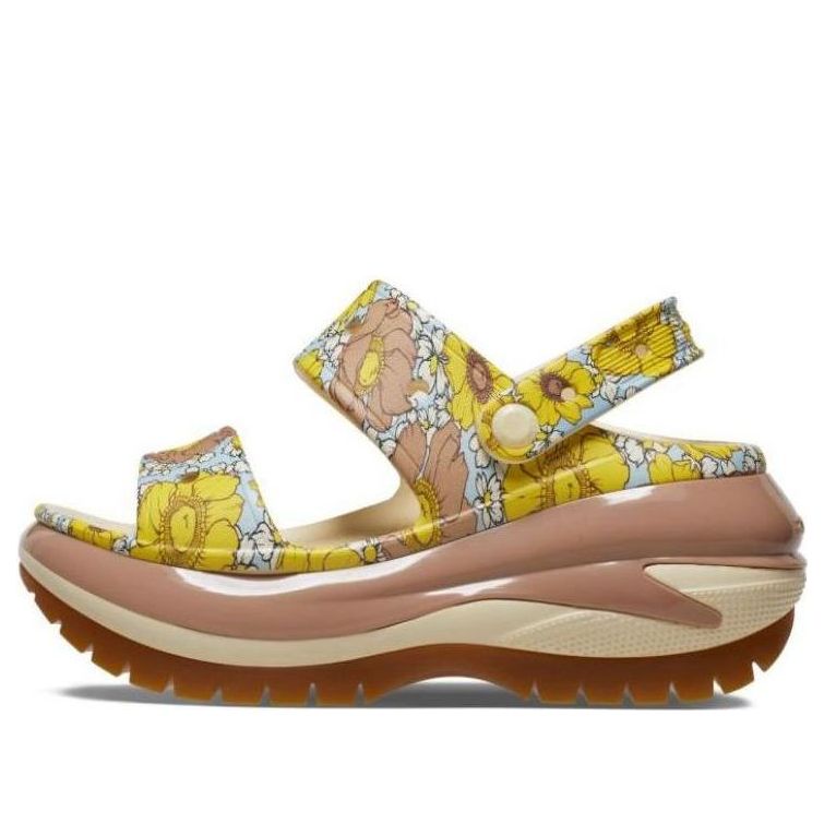 

Сандалии Crocs Mega Crush Retro Floral Sandals 'Vanilla Cork', желто-коричневый