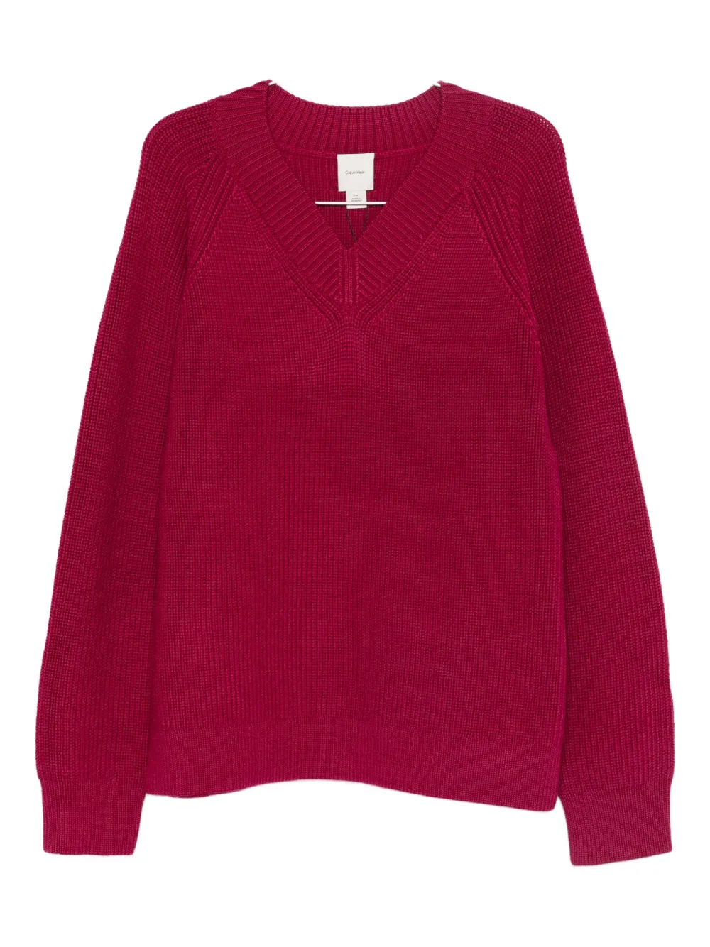 

Свитер с V-образным вырезом Calvin Klein, красный