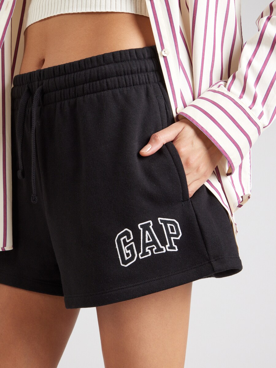 Брюки свободного кроя GAP HERITAGE, Black — фото 3