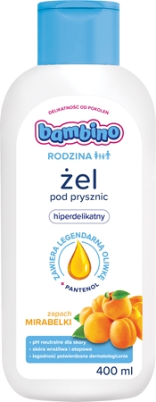 

Нежный гель для душа Bambino Family Mirabelle, Mirabelle 400 ml