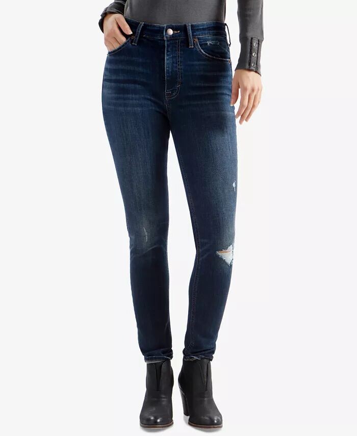 

Джинсы скинни Bridgette с высокой посадкой Lucky Brand, синий