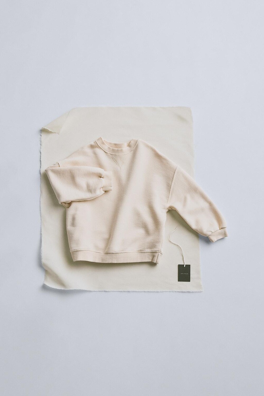 

Timelesz - вышитая толстовка ZARA, экрю