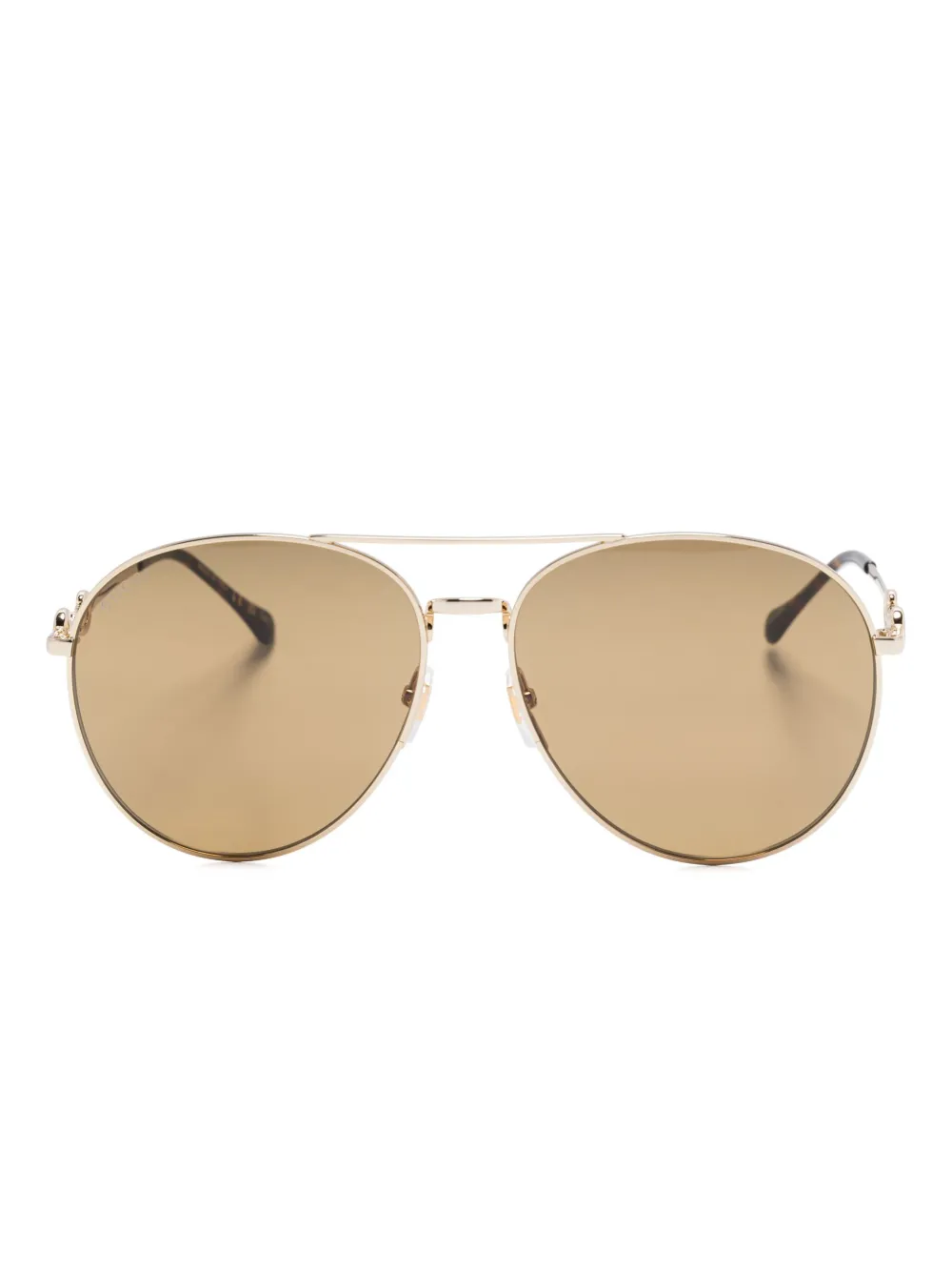

Солнцезащитные очки с декором Horsebit Gucci Eyewear, золотой