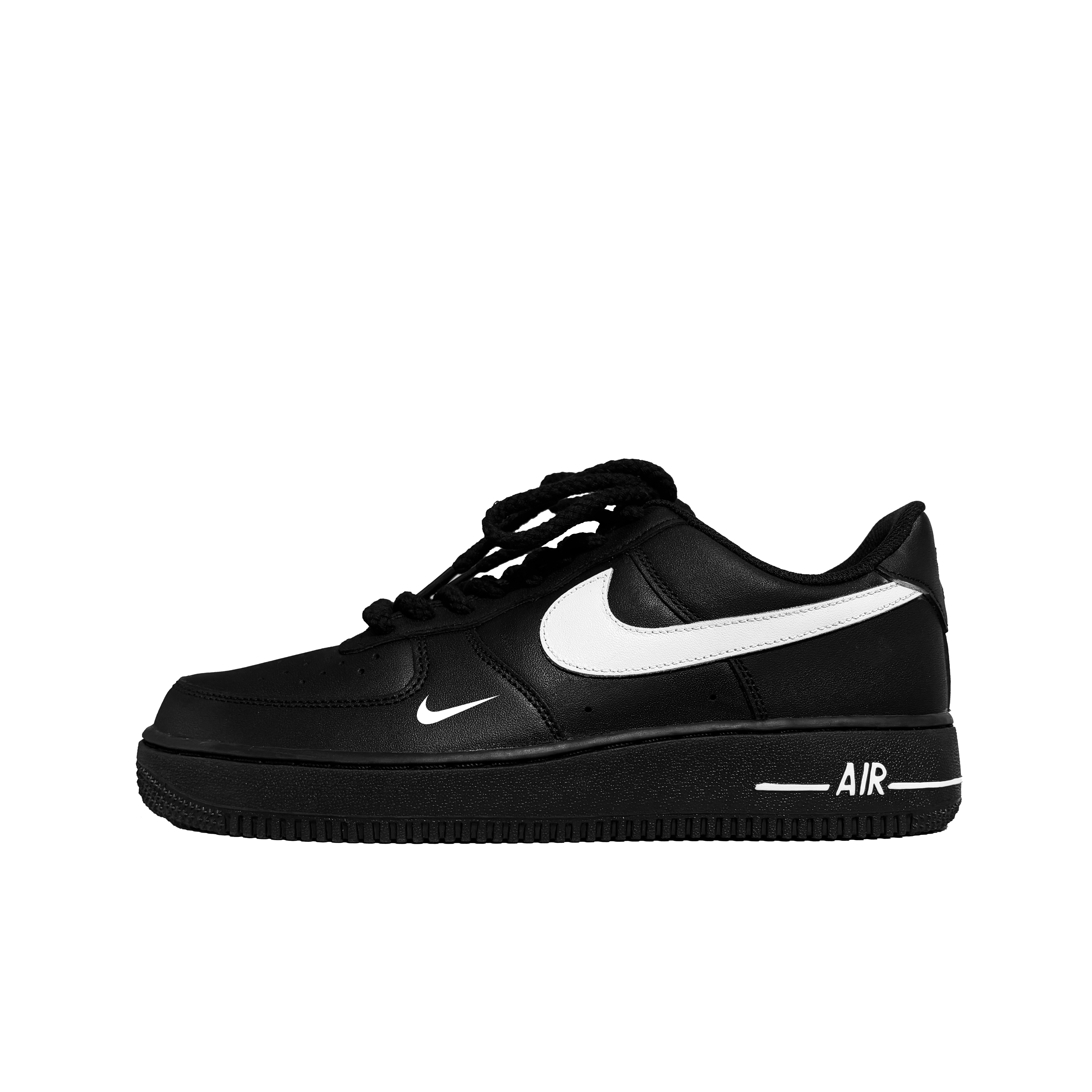 

Nike Кроссовки Air Force 1 противоскользящие износостойкие низкие для скейтбординга унисекс черно-белые, цвет Black White