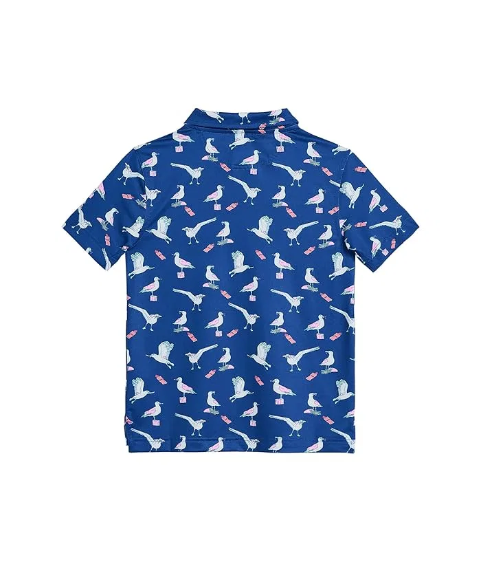 Поло Chubbies Kids The Beaky Blinders, Bright Blue/Pattern Base — фото 2