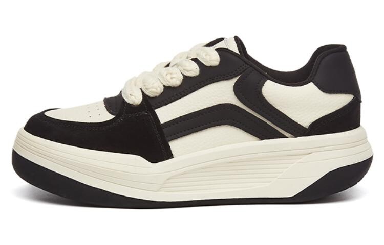 

Кеды DAPHNE Skateboard Shoes Women's Low-Top, бежевый/черный