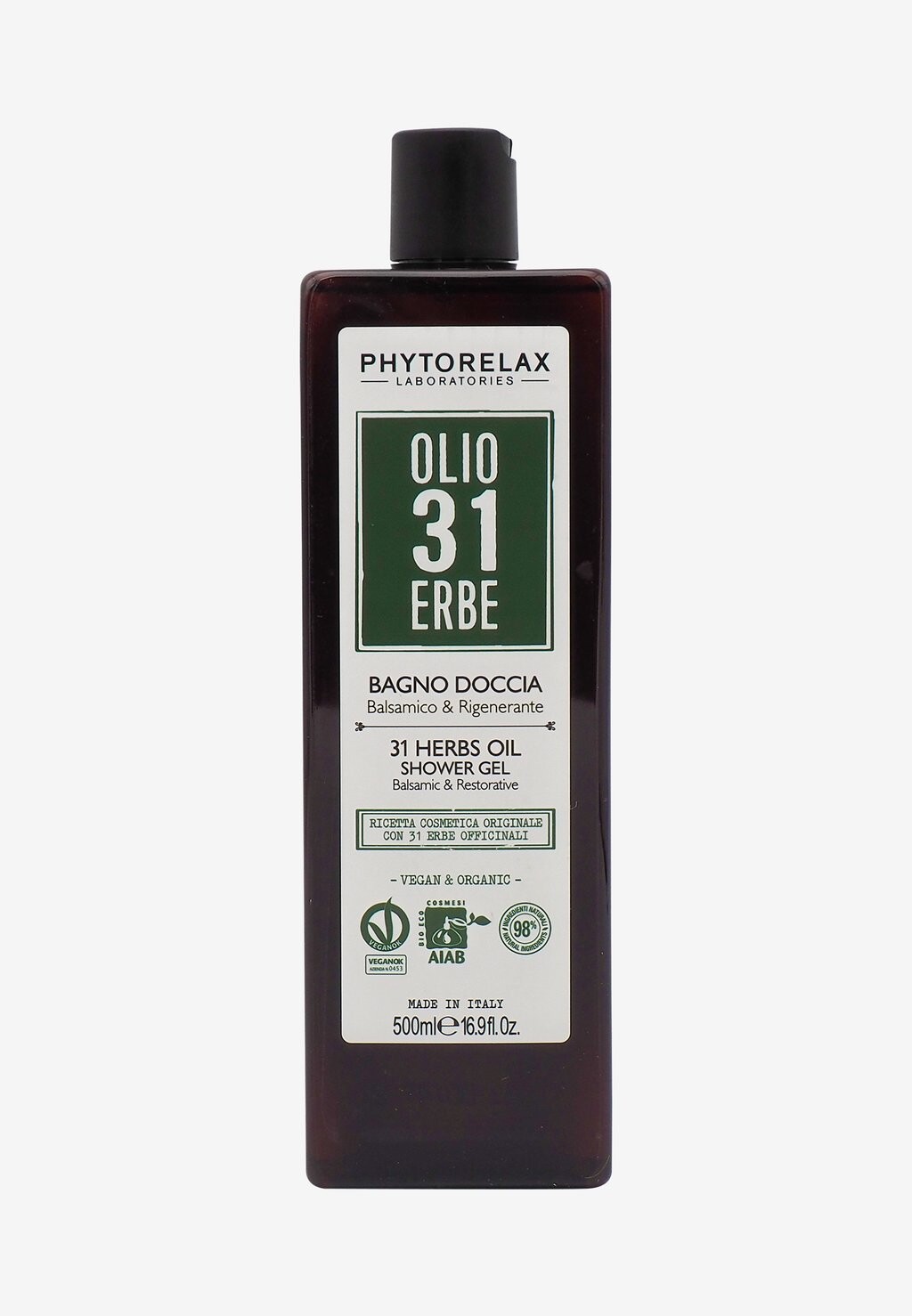 

Гель для душа Vegan & Organic 31 Herbs Oil Бальзамичное И Регенерирующее Гель Для Тела Phytorelax