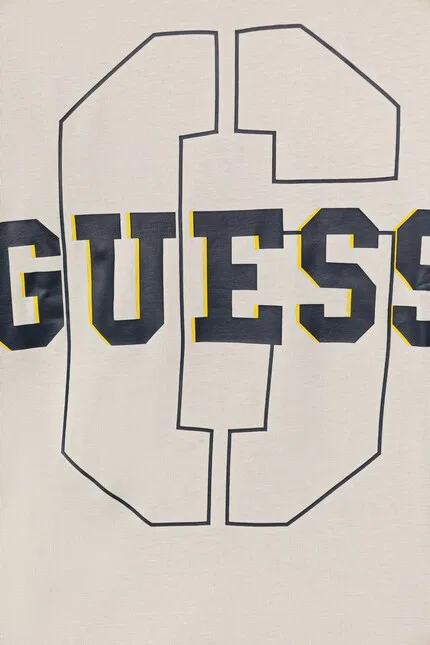 Худи детское Guess, бежевый — фото 3