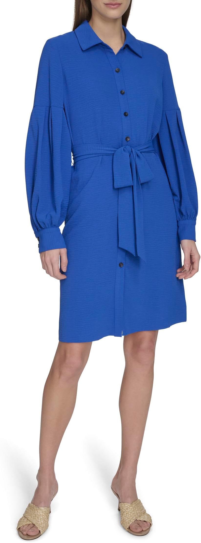 

Платье Calvin Klein Aerowash Self Tie A-Line, цвет Capri