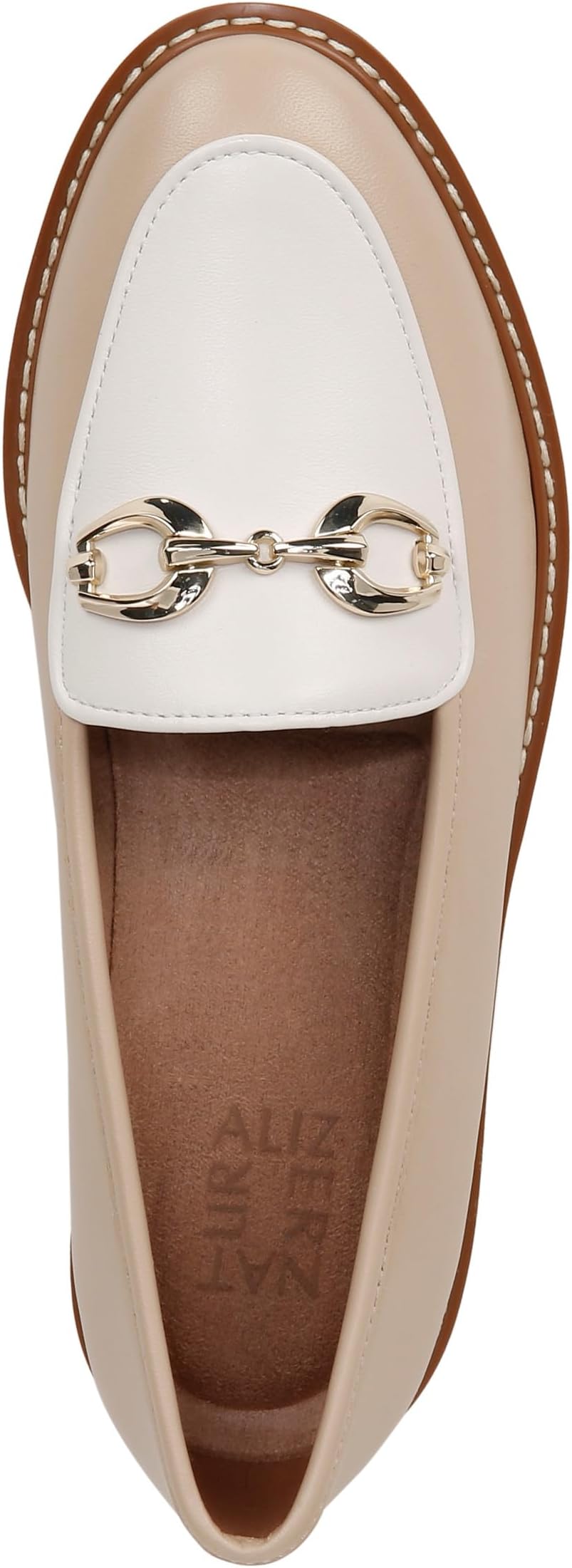 Лоферы Naturalizer Adiline-Bit, цвет Tan White Leather — фото 2