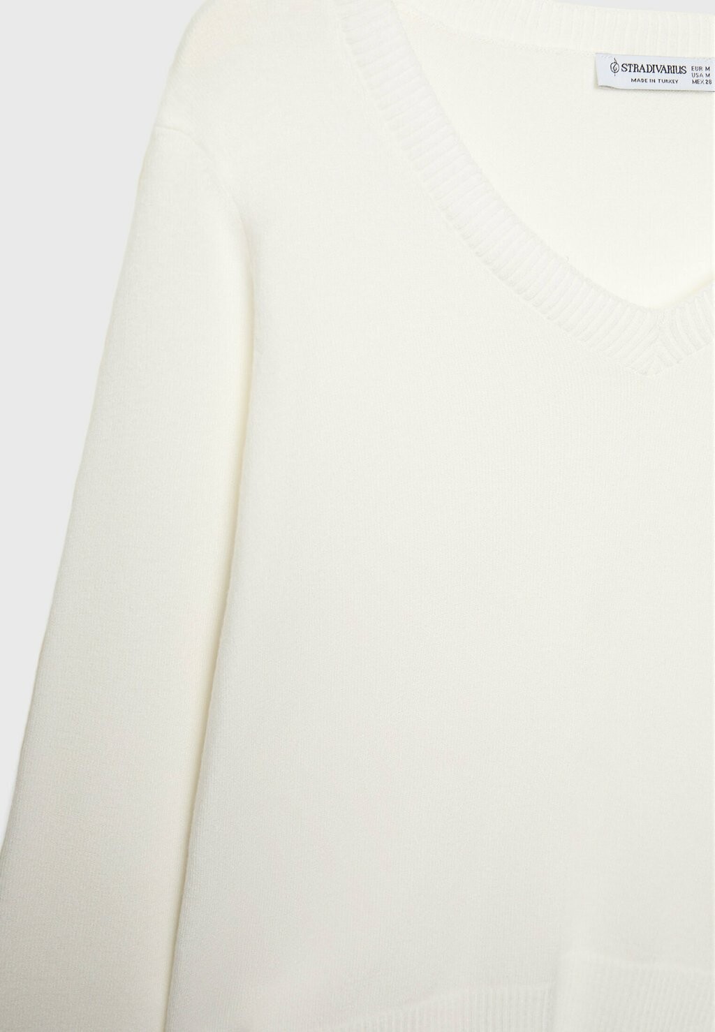 

Джемпер V NECK Stradivarius, бежевый