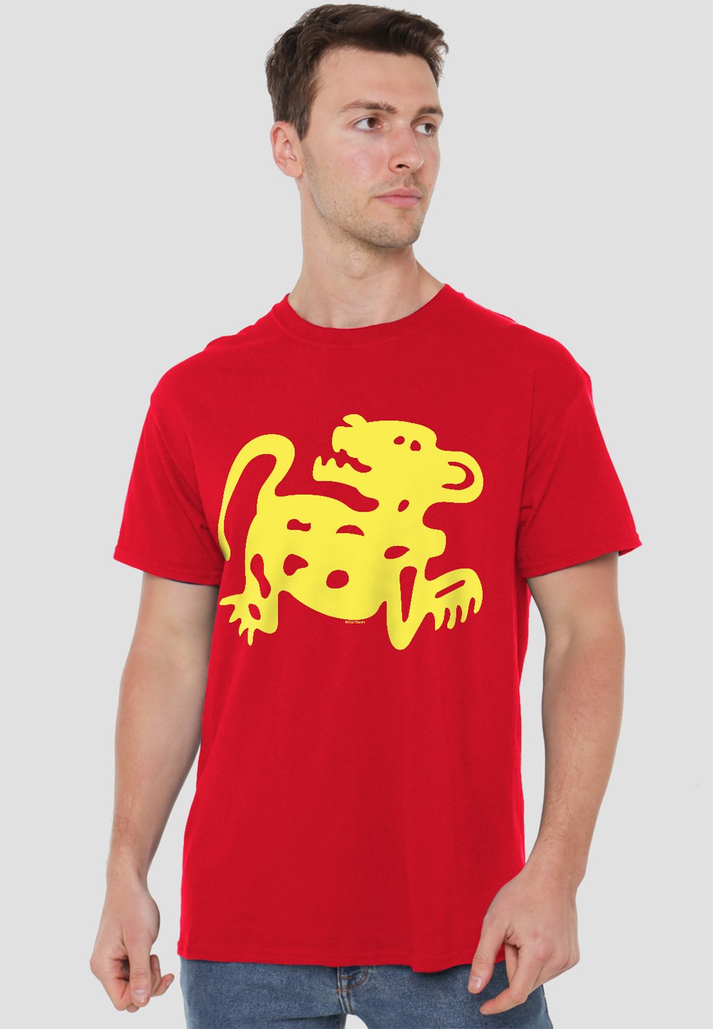 

Футболка с принтом LEGENDS OF THE HIDDEN TEMPLE JAGUARS Cotton Soul, красный