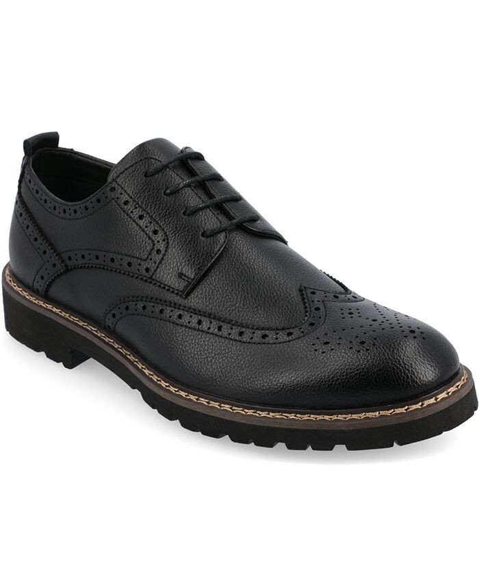 

Мужские туфли дерби Campbell Tru Comfort из пеноматериала со шнуровкой и крылышками Vance Co., черный