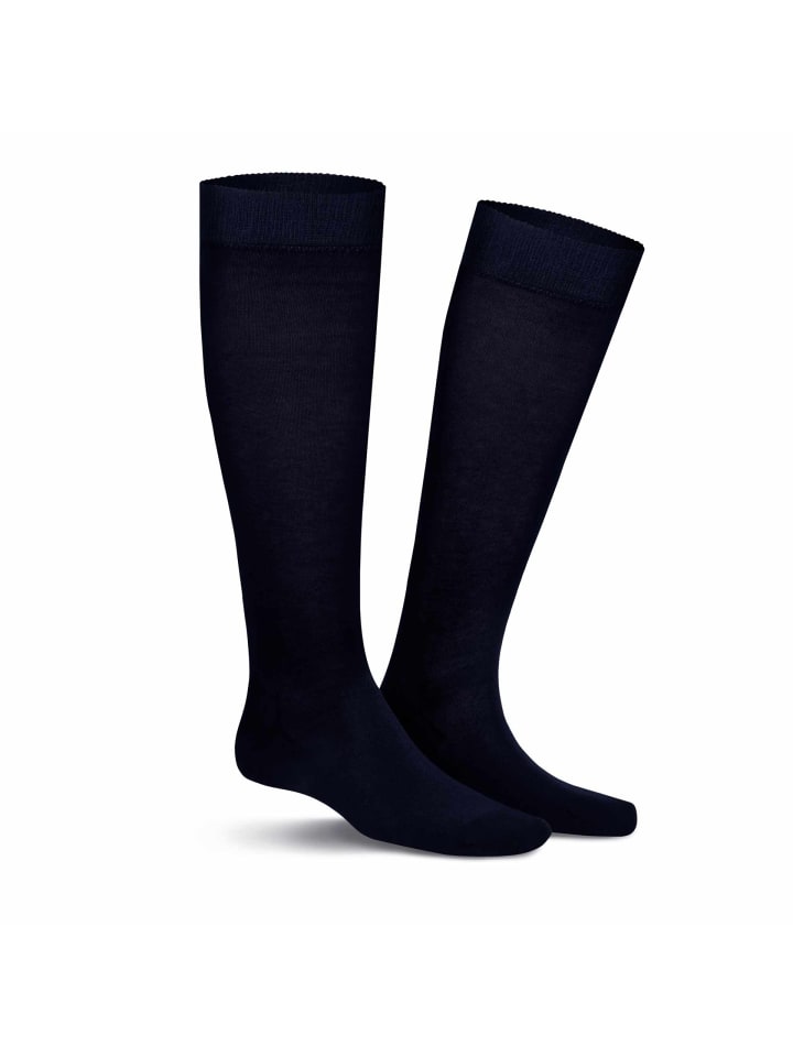 

Kunert Высокие носки Richard, приятные для кожи, темно-синего цвета