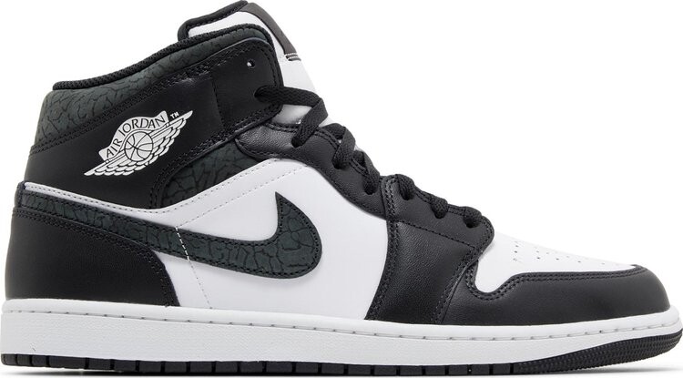 

Кроссовки Air Jordan 1 Mid SE 'Panda Elephant', черный, Серый, Кроссовки Air Jordan 1 Mid SE 'Panda Elephant', черный