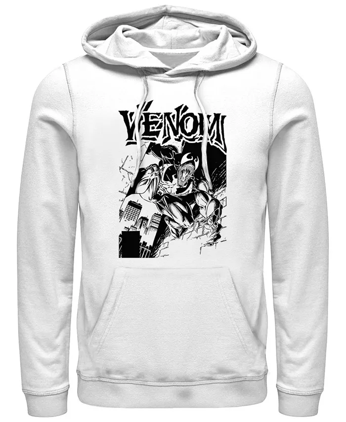 

Толстовка с капюшоном Marvel Men's Classic Venom Comic Poster Fifth Sun, белый