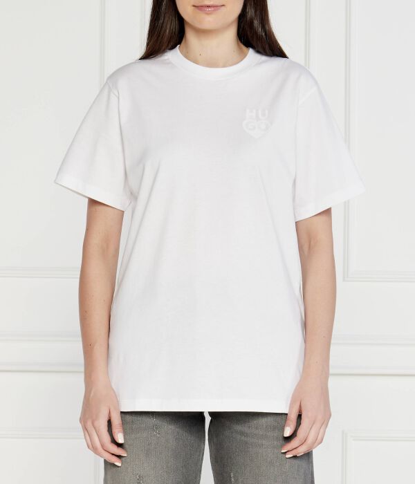 

Футболка винтажная_tee_9 Relaxed fit Hugo, белый