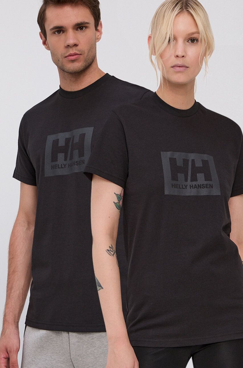 

Хлопковая футболка TOKYO Helly Hansen, черный