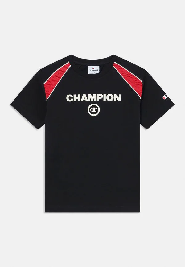 Городская футболка унисекс с круглым вырезом и принтом Champion, Black