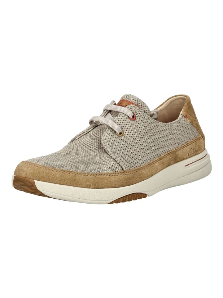 

Кроссовки на шнуровке Clarks, песочный