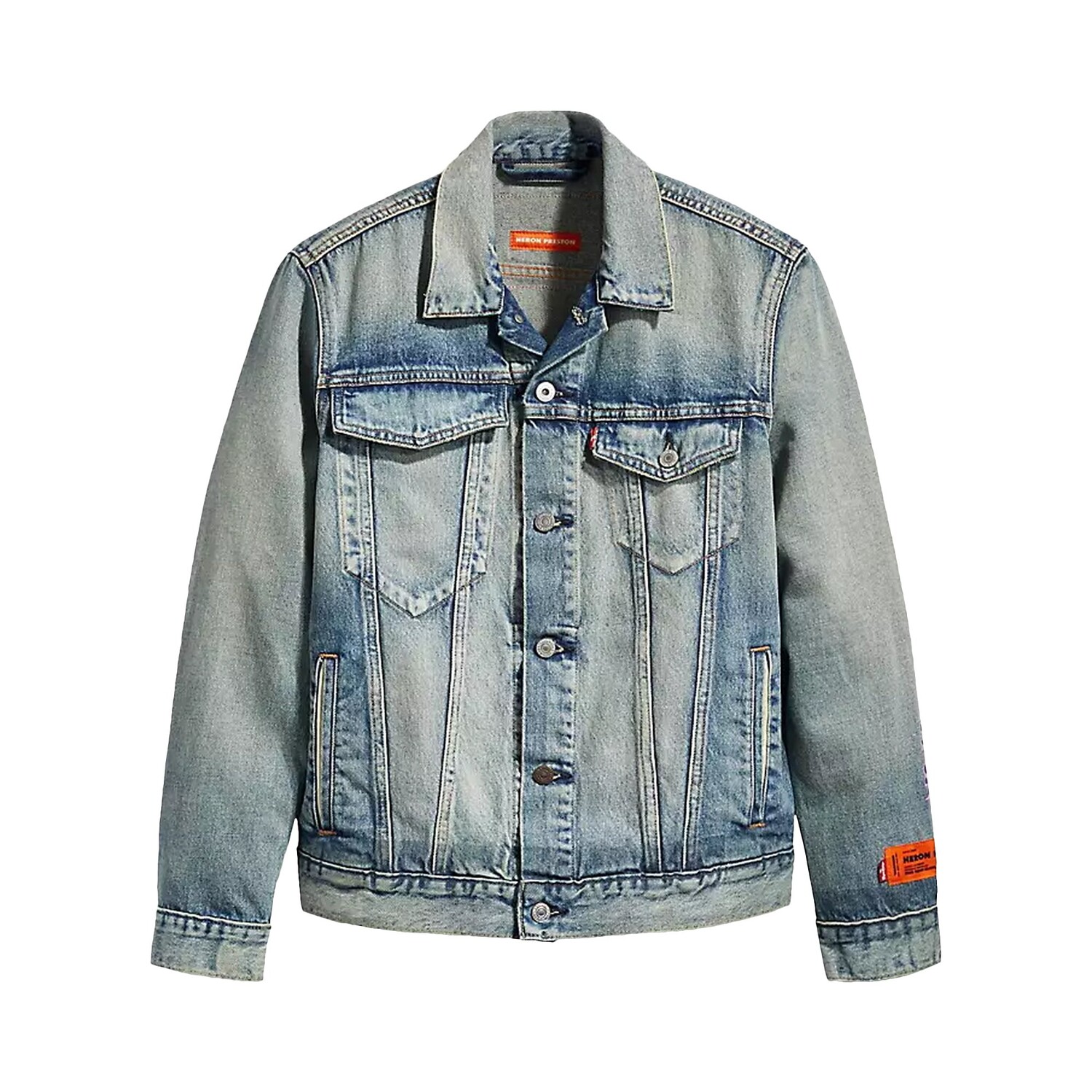 

Куртка Trucker Heron Preston x Levis, цвет Индиго, средняя стирка