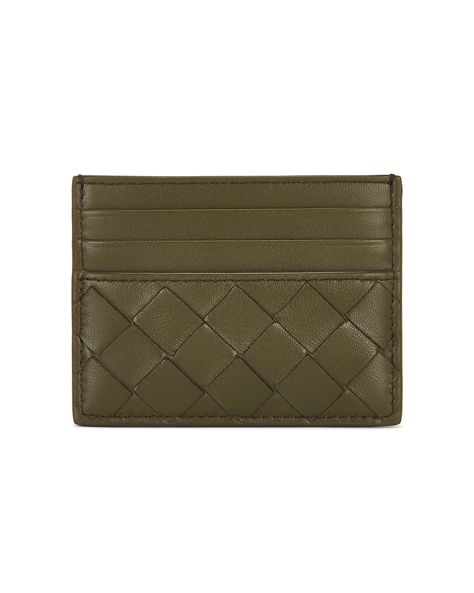 

Кожаный картхолдер Intrecciato для кредитных карт Bottega Veneta, Cypress & Ice