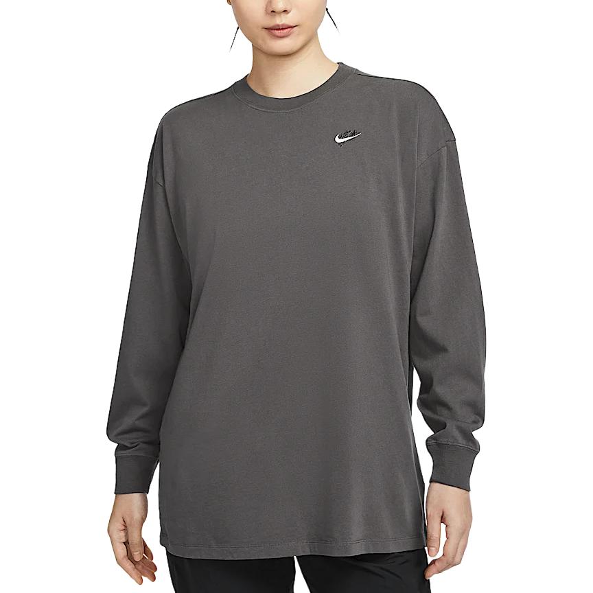 

Футболка с заниженной линией плеча Sportswear, женская, Medium Gray Nike, серый