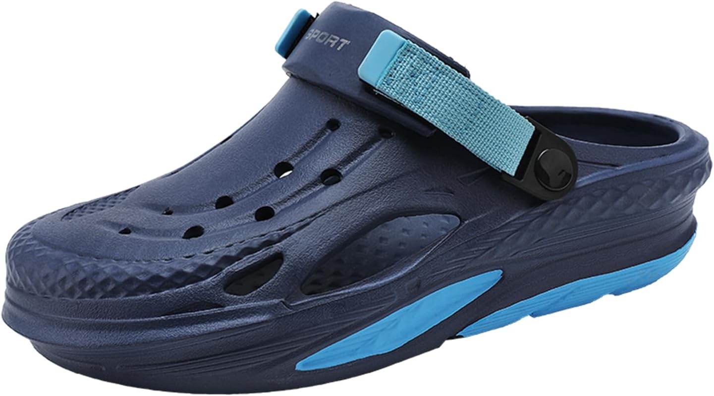 

Мужские дышащие шлепанцы MDPCX Mueller, повседневные тапочки, быстро сохнущие сандалии, летние нескользящие пляжные туфли для мужчин, синий