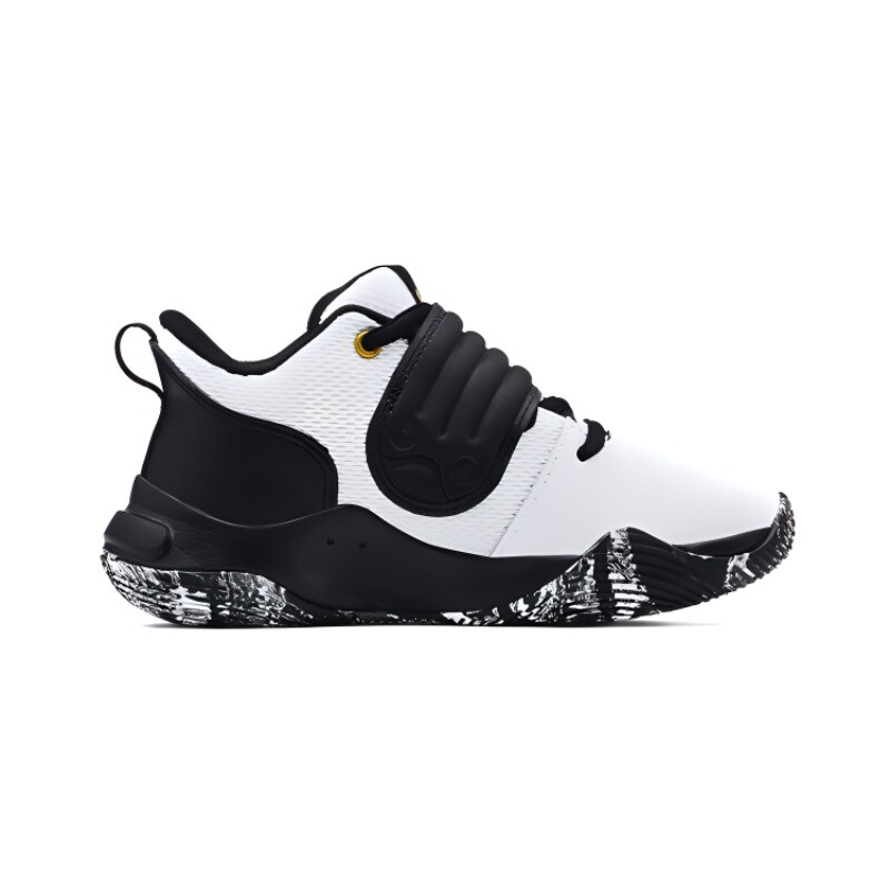 Детские баскетбольные кроссовки PS Low-top черные/белые Under Armour — фото 2