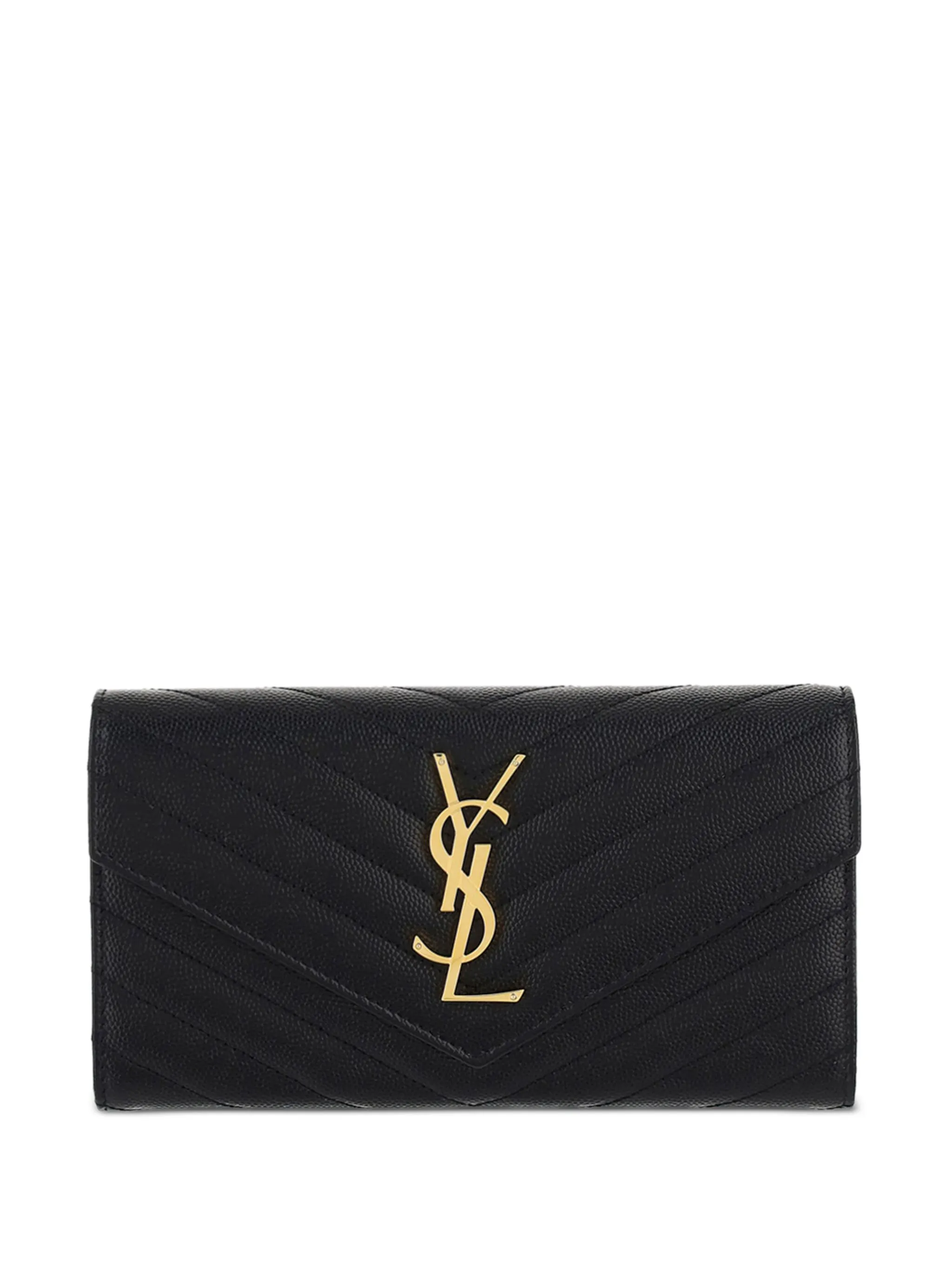 

Большой стеганый кошелек Cassandre Saint Laurent, черный