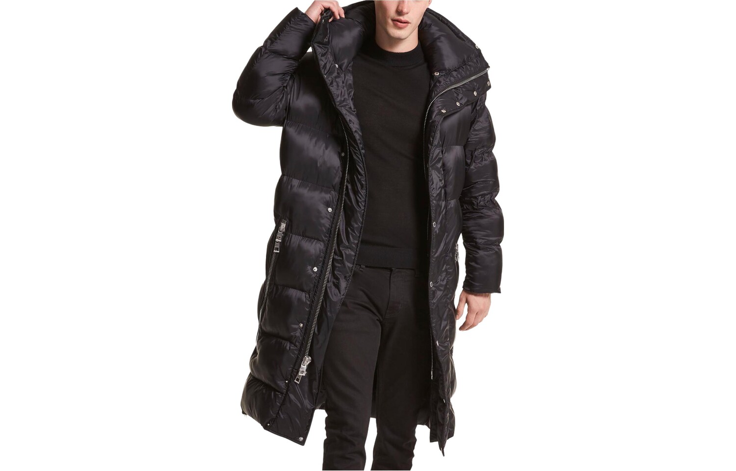 

Пальто-парка мужское черное Michael Kors, черный