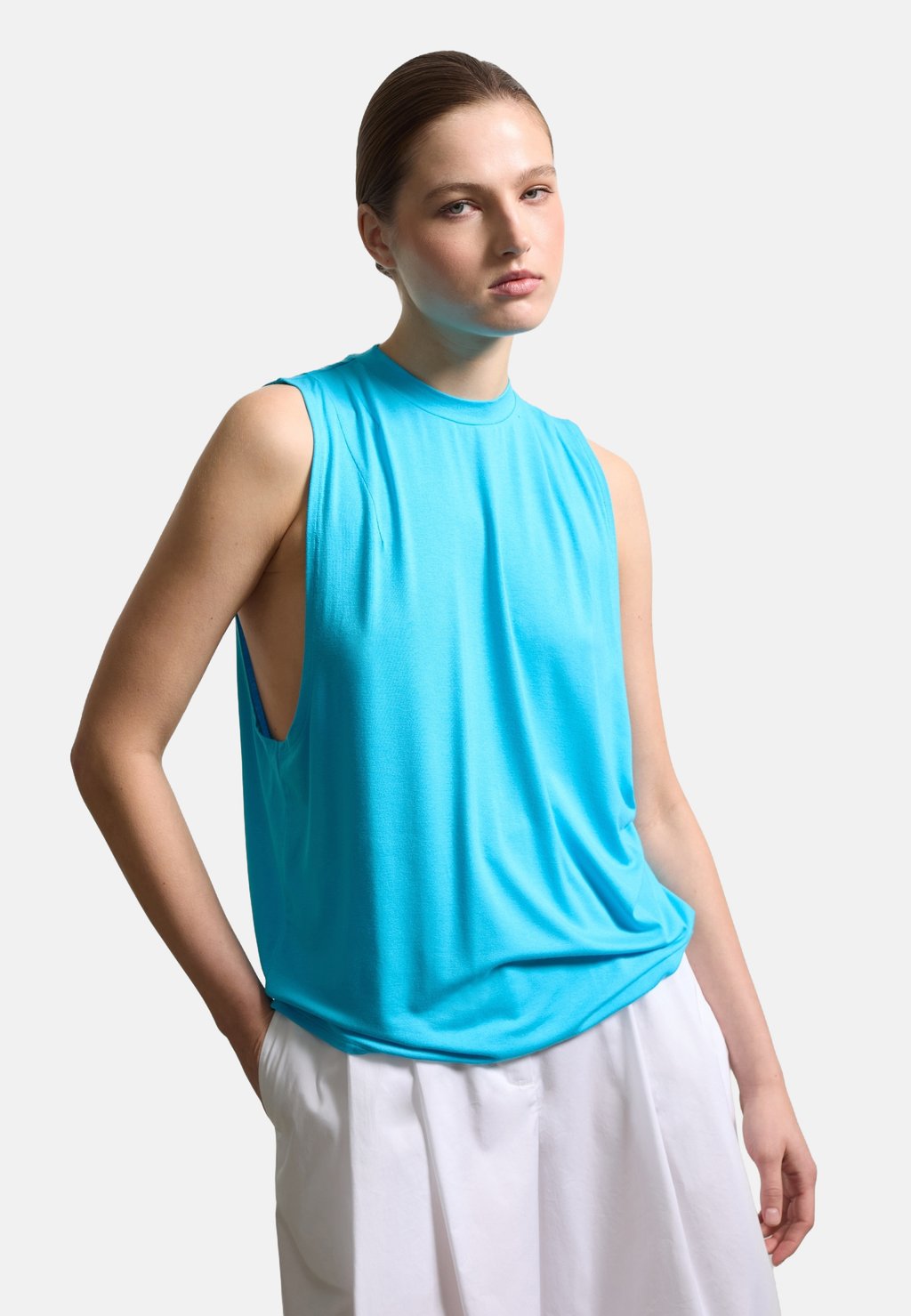 

Топ BOXY-FIT Stefanel, синий
