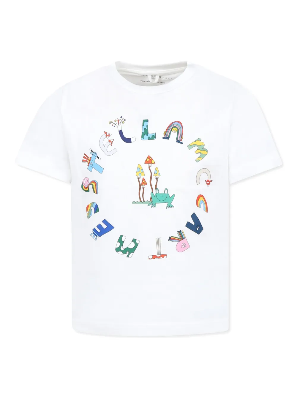 

Футболка с логотипом Stella McCartney Kids, белый