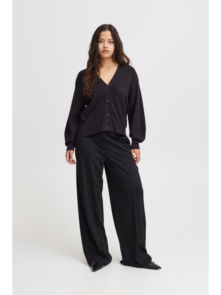 

Кардиган свободного кроя IHBOSTON черного цвета ICHI