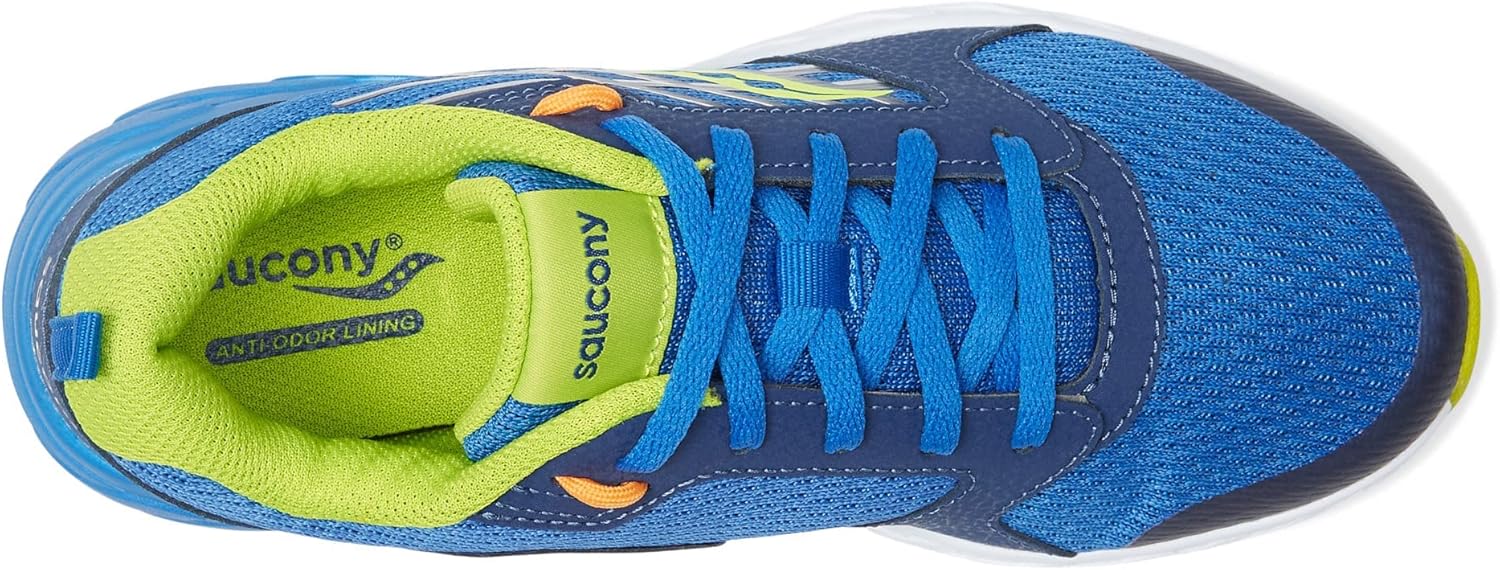 Детские кроссовки Saucony Wind 2.0 (унисекс), синий/зеленый — фото 2