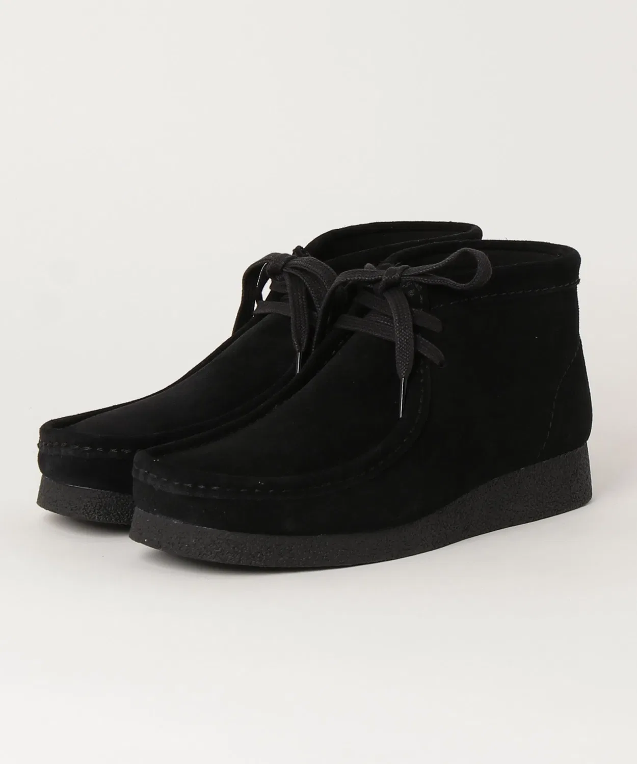 Ботинки Wallabee Evo BT Clarks из замши, черный